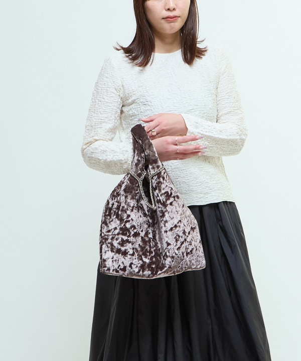 JACQUARD PEPLUM BLOUSE 詳細画像 9