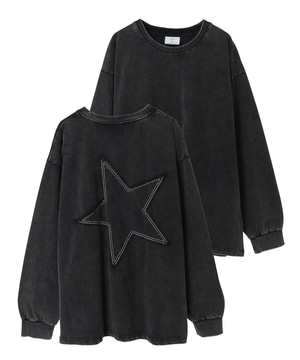 CHEMICAL WASHED STAR★ PATCH TEE