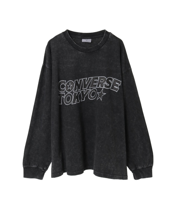 LOGO PRINT HOTFIX LONGSLEEVE TEE 詳細画像 ブラック 1