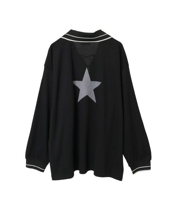 LACE-UP COLLAR SOCCER LONGSLEEVE TEE 詳細画像 12
