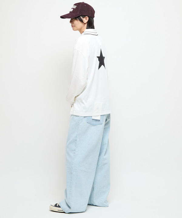 LACE-UP COLLAR SOCCER LONGSLEEVE TEE 詳細画像 4