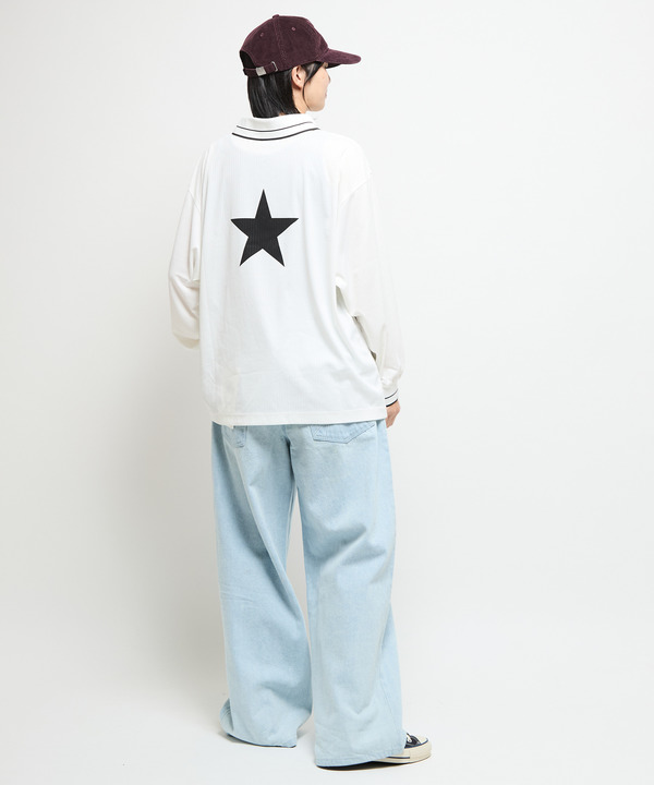LACE-UP COLLAR SOCCER LONGSLEEVE TEE 詳細画像 5