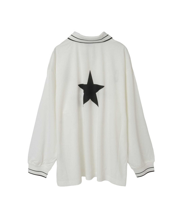 LACE-UP COLLAR SOCCER LONGSLEEVE TEE 詳細画像 6