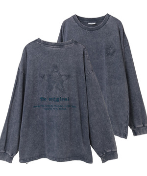 BACK STAR★ PATCH EMBROIDERED TEE