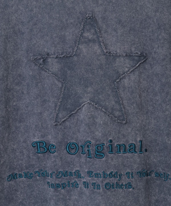 BACK STAR★ PATCH EMBROIDERED TEE 詳細画像 16