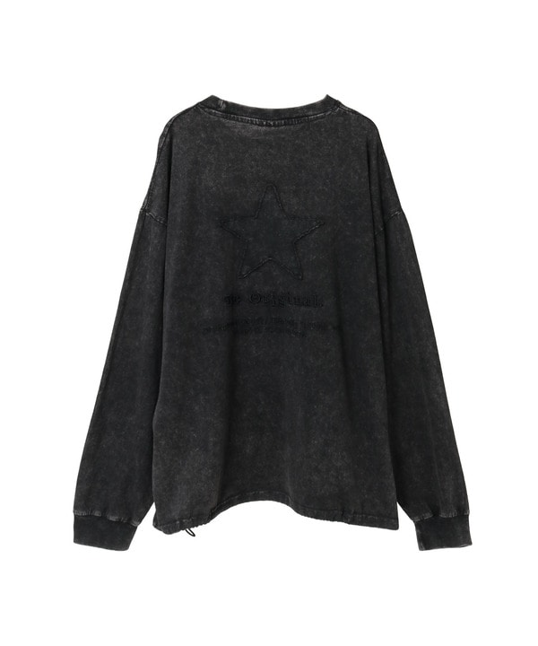 BACK STAR★ PATCH EMBROIDERED TEE 詳細画像 2