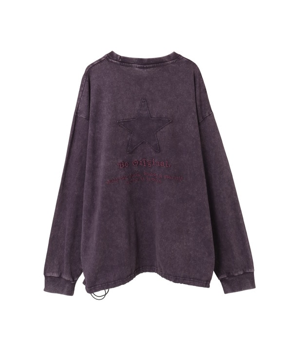BACK STAR★ PATCH EMBROIDERED TEE 詳細画像 6