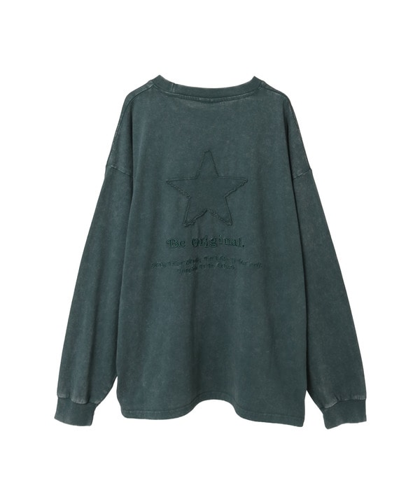 BACK STAR★ PATCH EMBROIDERED TEE 詳細画像 8