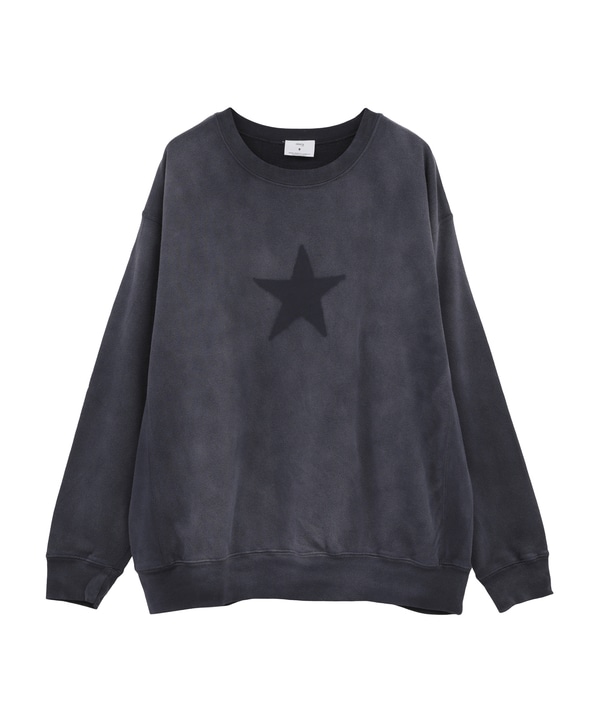 STAR WASHED SWEATSHIRT 詳細画像 ネイビー 1