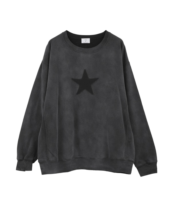 STAR WASHED SWEATSHIRT 詳細画像 ブラック 1