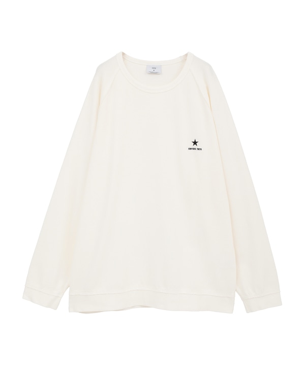 PIGMENT RIPPLE LONG-SLEEVE TEE 詳細画像 ホワイト 1