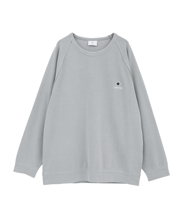 PIGMENT RIPPLE LONG-SLEEVE TEE 詳細画像 ライトグレー 1