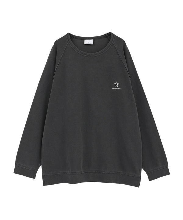 PIGMENT RIPPLE LONG-SLEEVE TEE 詳細画像 ブラック 1
