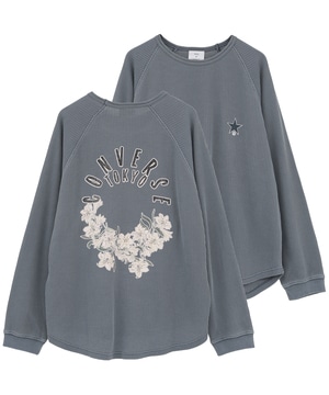 FLOWER LOGO WAFFLE LONG TEE