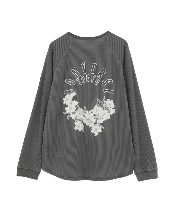 FLOWER LOGO WAFFLE LONG TEE 詳細画像 2