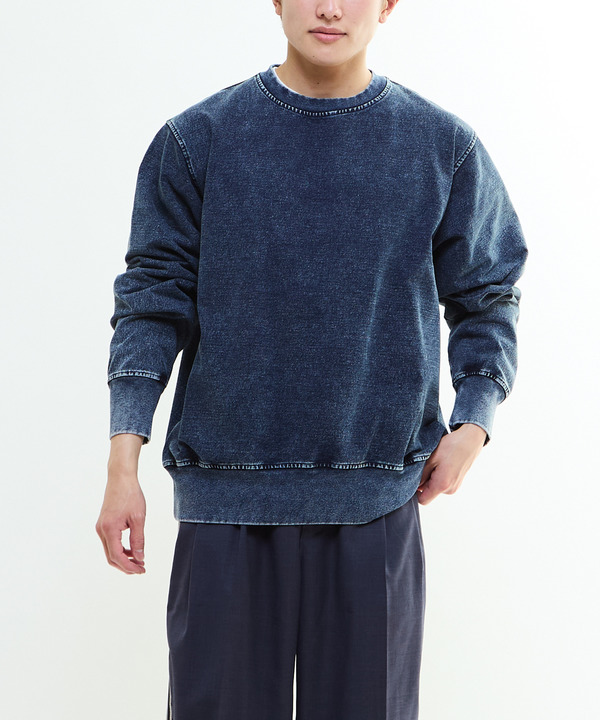 BACK STAR★ PATCH INDIGO SWEAT 詳細画像 2