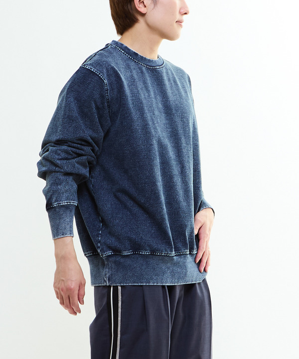 BACK STAR★ PATCH INDIGO SWEAT 詳細画像 3