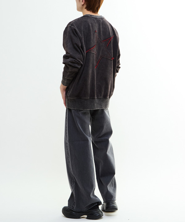BACK STAR★ PATCH INDIGO SWEAT 詳細画像 7