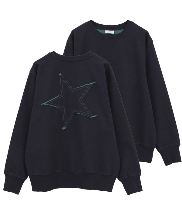 BACK STAR★ PATCH INDIGO SWEAT 詳細画像 インディゴブルー 1