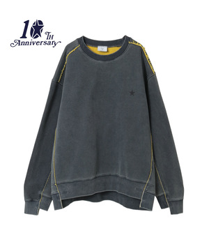 【NAVY SERIES】INDIGO SPRAY DYE SWEAT