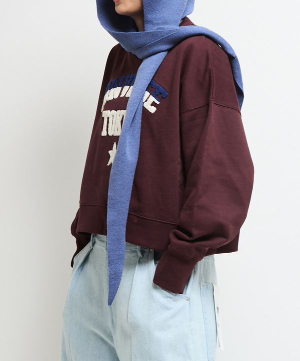 SAGARA PATCH LOGO SHORT SWEAT 詳細画像 3