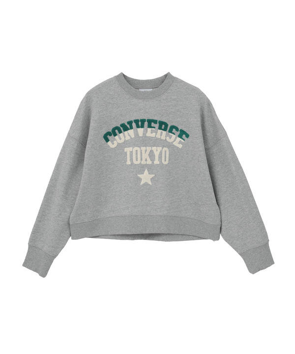 SAGARA PATCH LOGO SHORT SWEAT 詳細画像 杢グレー 1
