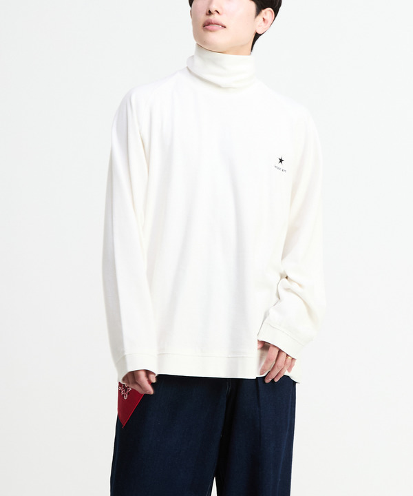 PIGMENT RIPPLE TURTLE-NECK TEE 詳細画像 9