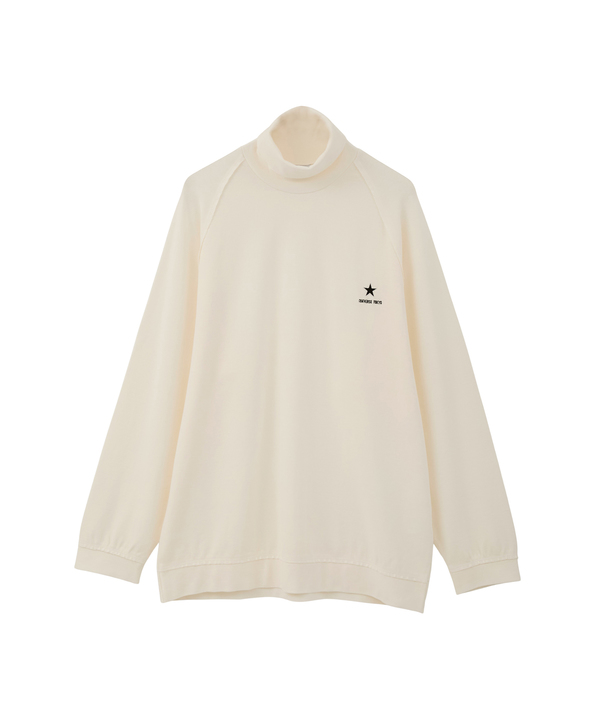 PIGMENT RIPPLE TURTLE-NECK TEE 詳細画像 ホワイト 1