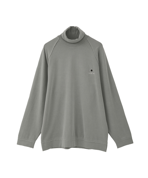PIGMENT RIPPLE TURTLE-NECK TEE 詳細画像 ライトグレー 1