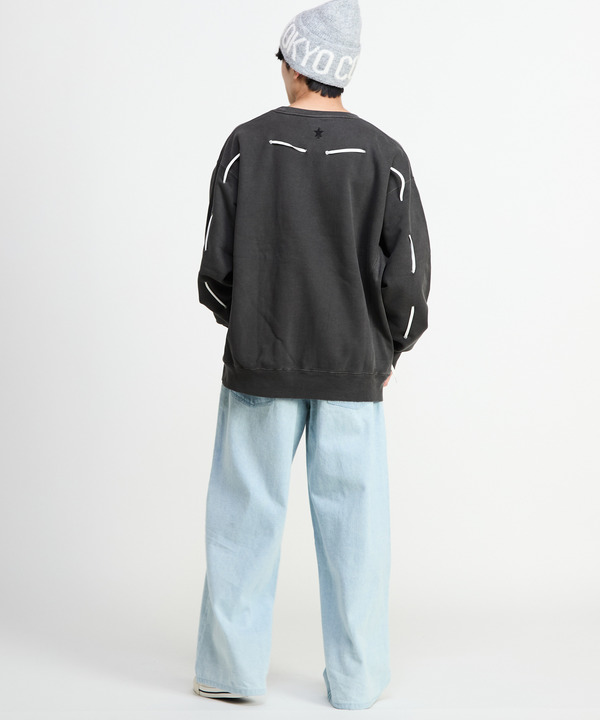 PIGMENT DYE SPINDLE CODE SWEAT 詳細画像 11