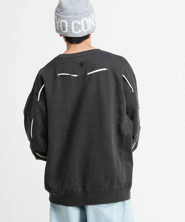 PIGMENT DYE SPINDLE CODE SWEAT 詳細画像 8