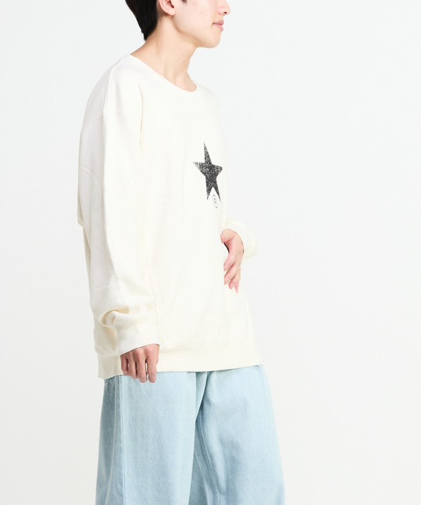 STAR★ PRINT WASHED SWEAT 詳細画像 5