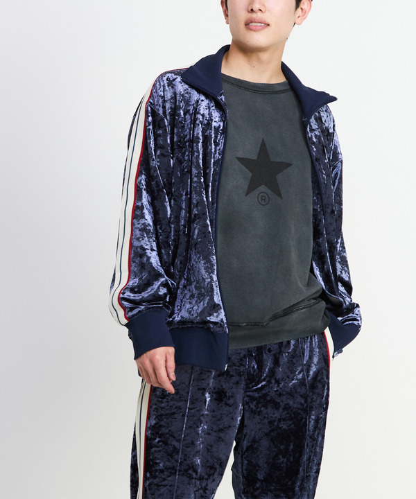 STAR★ PRINT WASHED SWEAT 詳細画像 ブラック 1