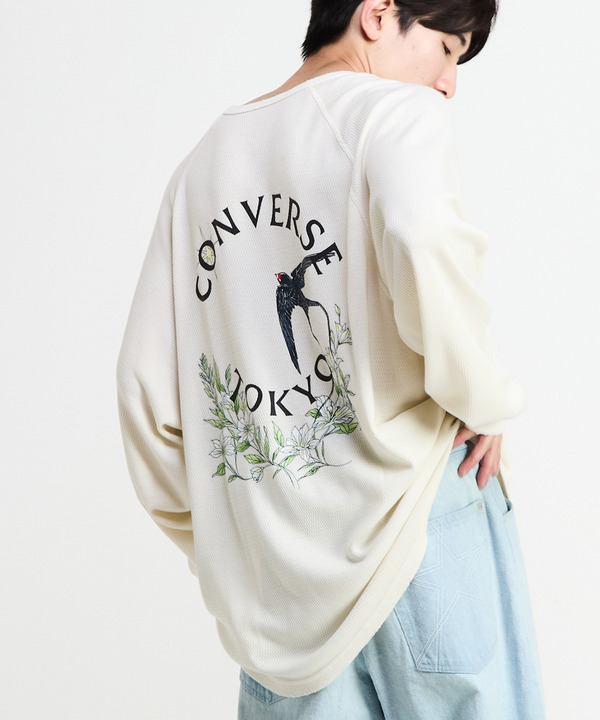 FLOWER LOGO WAFFLE LONGSLEEVE TEE 詳細画像 1
