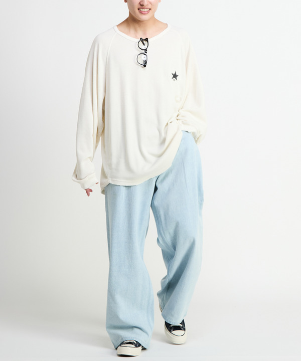 FLOWER LOGO WAFFLE LONGSLEEVE TEE 詳細画像 2