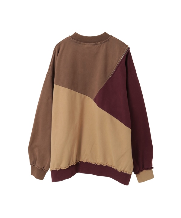 【HL】BI-COLOR ZIP DESIGN SWEAT 詳細画像 6