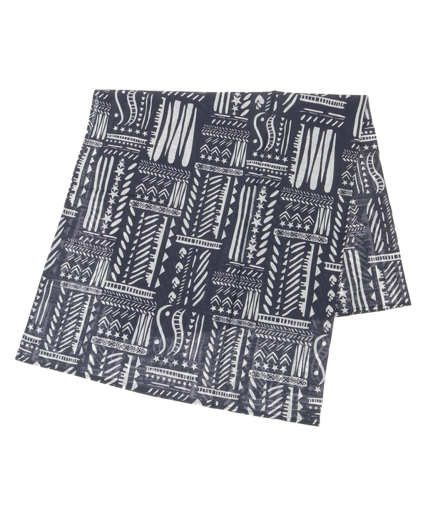 BLOCK PRINT SCARF 詳細画像 ネイビー 1