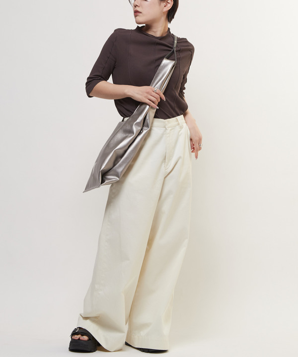 2WAY LONG HANDLE METALLIC TOTE BAG 詳細画像 1
