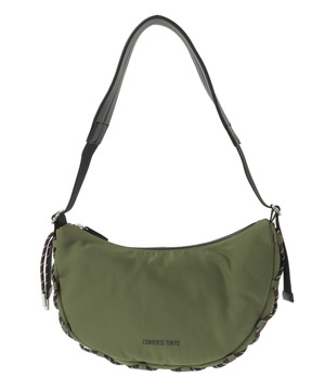LACE-UP CORD MOON SHOULDER BAG