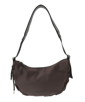 LACE-UP CORD MOON SHOULDER BAG
