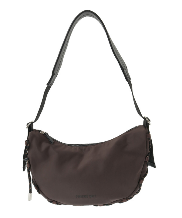 LACE-UP CORD MOON SHOULDER BAG 詳細画像 ブラウン 1