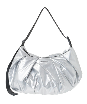 METALLIC GATHERED SHOULDER BAG