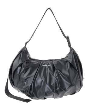 METALLIC GATHERED SHOULDER BAG