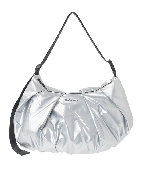 METALLIC GATHERED SHOULDER BAG 詳細画像 シルバー 1