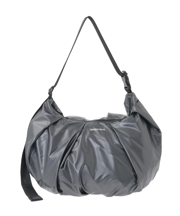 METALLIC GATHERED SHOULDER BAG 詳細画像 チャコールグレー 1