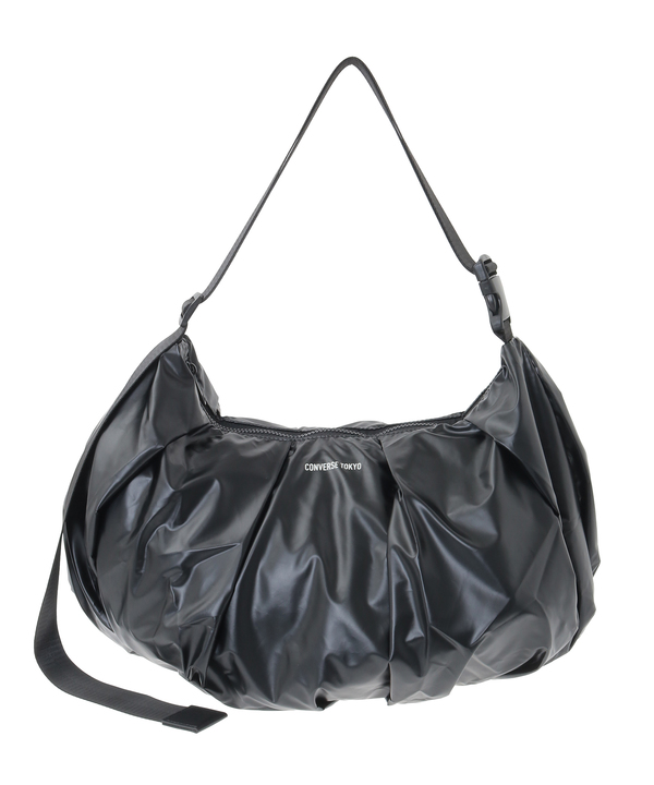 METALLIC GATHERED SHOULDER BAG 詳細画像 ブラック 1