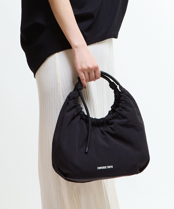 2WAY ROPE HANDLE GATHERED SHOULDER BAG 詳細画像 ブラック 1
