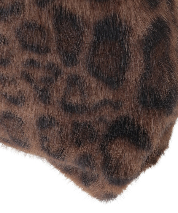 2WAY LEOPARD ECO-FUR SHOPPING TOTE BAG 詳細画像 4