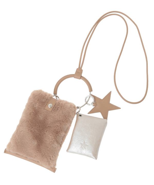 ECO-FUR MULTI RING SHOULDER BAG 詳細画像 ベージュ 1