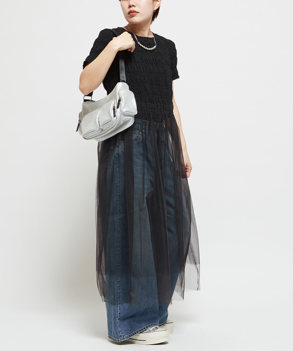 METALLIC MULTI POCKET SHOULDER BAG 詳細画像 5